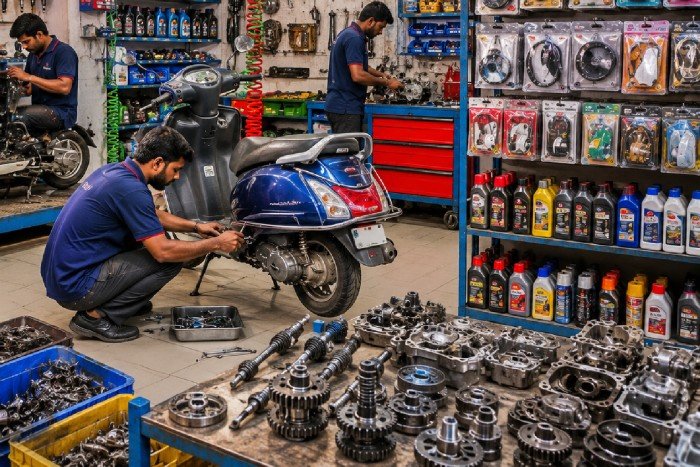 Scooter showroom